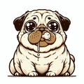 Funny Pug Tote Bag | Derpy Pug Gift | Pug Mom Bag | Pug Lover Gift | Cute Pug Tote | Pug Dog Bag