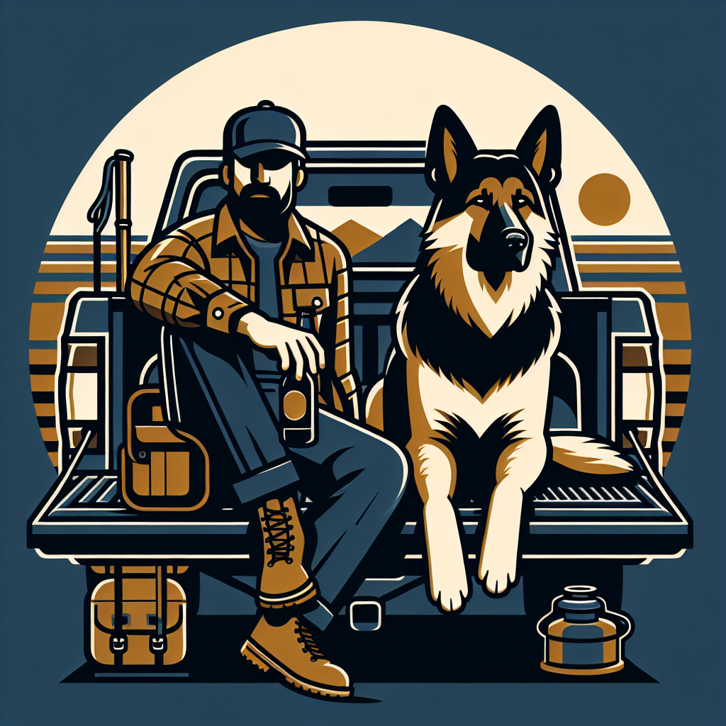 German Shepherd dog dad design