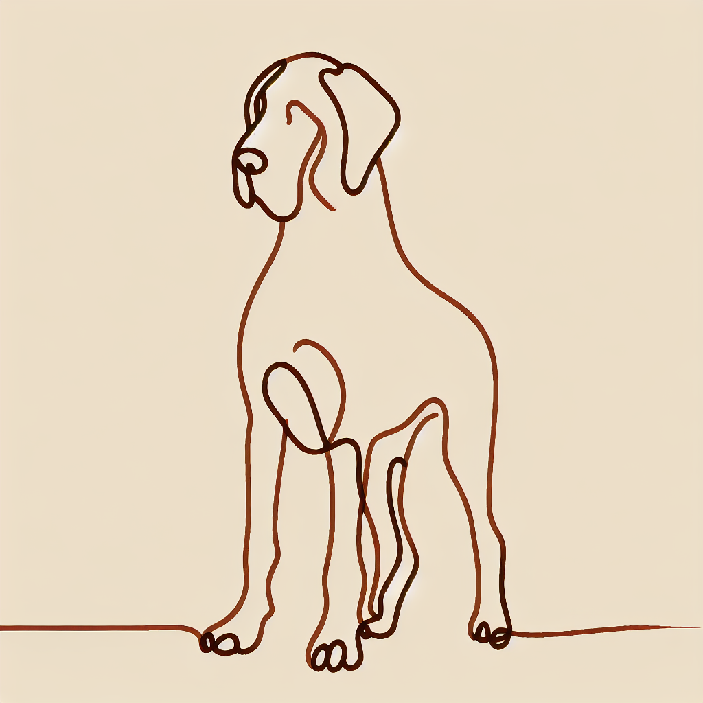 Great Dane Tote Bag | Minimalist Line Art | Great Dane Mom Gift | Dog Lover Tote | Great Dane Owner