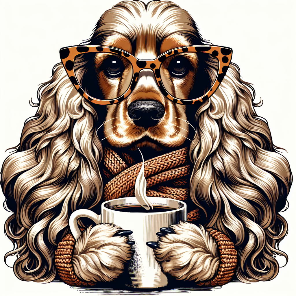 Cocker Spaniel dog mom design