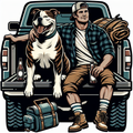 Pit Bull Dog Dad Hoodie | Pitbull Tailgate Camping Shirt | Bully Dad Gift | Pit Bull Lover Tee