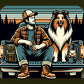 Shetland Sheepdog Tote Bag | Sheltie Dog Dad Gift | Tailgate Beer Camping Tote | Sheltie Owner