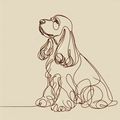 Cocker Spaniel Tote Bag | Minimalist Line Art | Cocker Spaniel Gift | Dog Mom Tote | Cocker Spaniel Owner