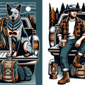 Australian Cattle Dog Mug | Blue Heeler Dog Dad Gift | ACD Pickup Truck Camping Mug | Heeler Owner