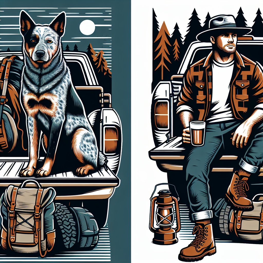 Australian Cattle Dog Mug | Blue Heeler Dog Dad Gift | ACD Pickup Truck Camping Mug | Heeler Owner