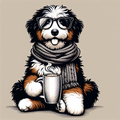 Bernedoodle Hoodie | Funny Bernedoodle Gift | Dog Mom Sweatshirt | Bernedoodle Owner