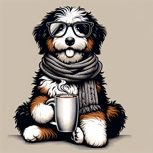 Bernedoodle dog mom design