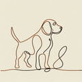 Beagle Tote Bag | Minimalist Line Art | Beagle Mom Gift | Funny Beagle Owner | Dog Tote