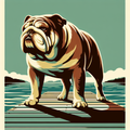 Bulldog Adventure Tote Bag | English Bulldog Gift | Dog Mom Tote | Bulldog Lover | Vintage National Park Style