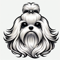 Maltese Hoodie | Funny Maltese Dog Mom Gift | Maltese Owner Sweatshirt | Cute Maltese Portrait Tee
