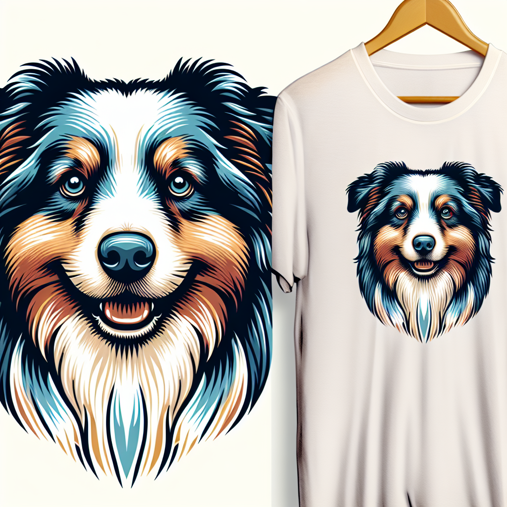 Portrait Australian Shepherd Shirt | Dog Lover Gift | Australian Shepherd Owner | Pet Parent Gift