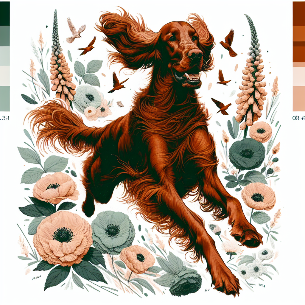 Irish Setter Shirt | Zoomies Dog Tee | Irish Setter Gift | Funny Dog Mom Shirt | Spring Botanical Dog