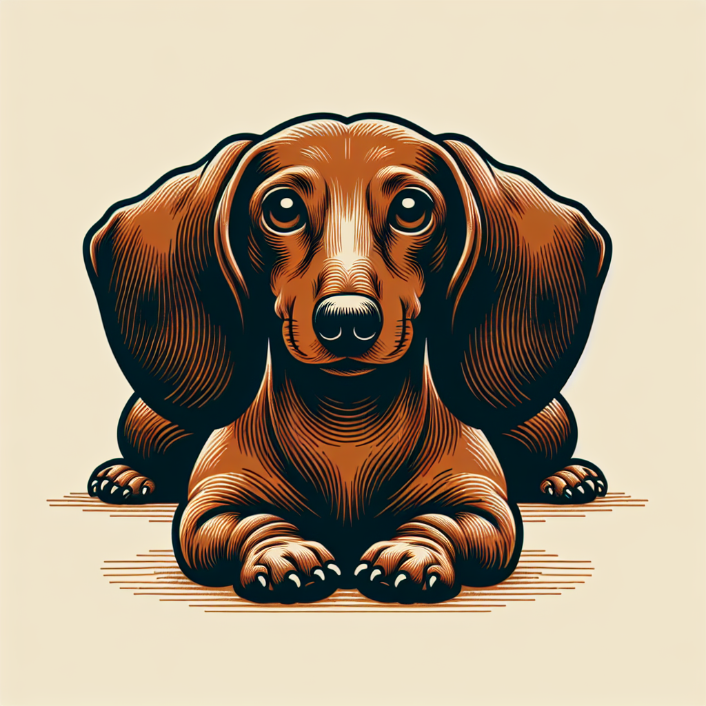 Dachshund portrait design