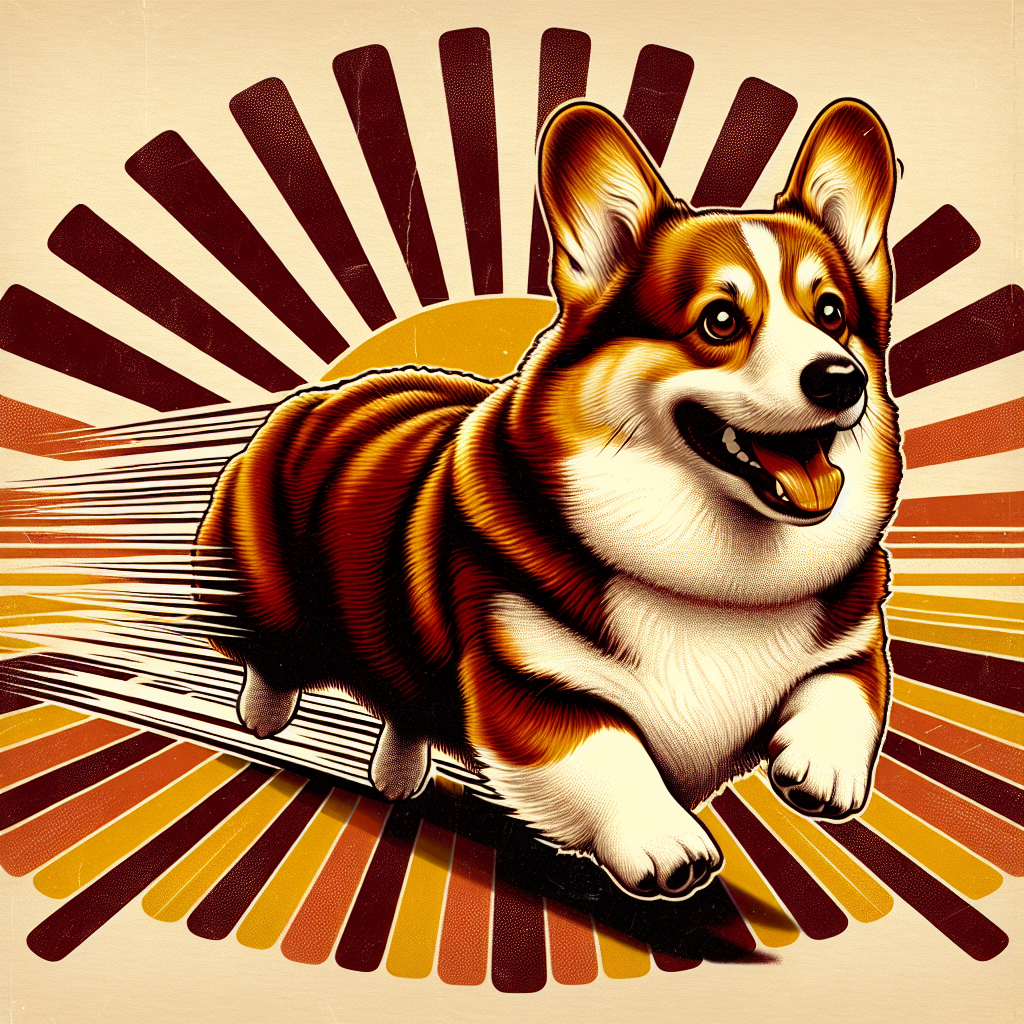 Corgi Zoomies Tote Bag | Retro Vintage Corgi Gift | Funny Corgi Tote | Corgi Mom Bag | Corgi Lover