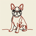 Boston Terrier Hoodie | Minimalist Line Art Zoomies Sweatshirt | Boston Terrier Gift | Dog Mom Hoodie