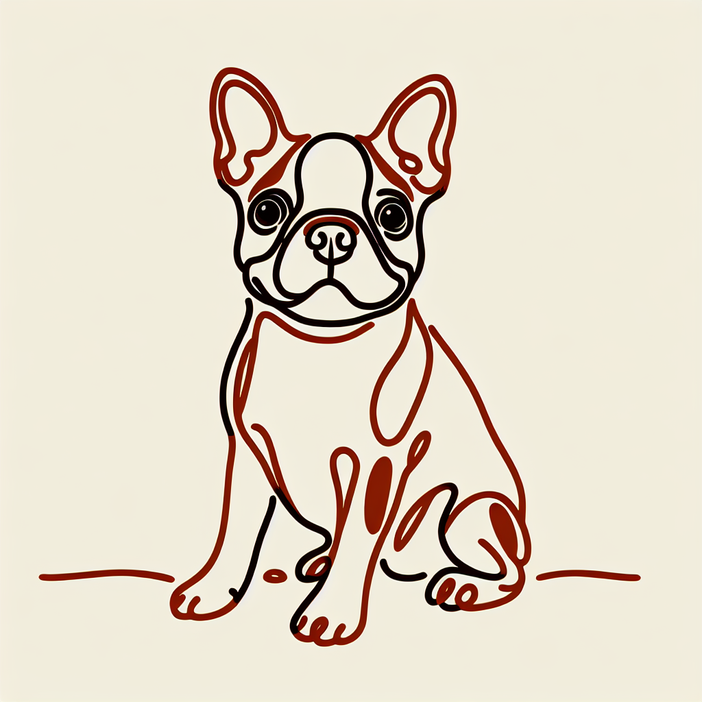 Boston Terrier Hoodie | Minimalist Line Art Zoomies Sweatshirt | Boston Terrier Gift | Dog Mom Hoodie