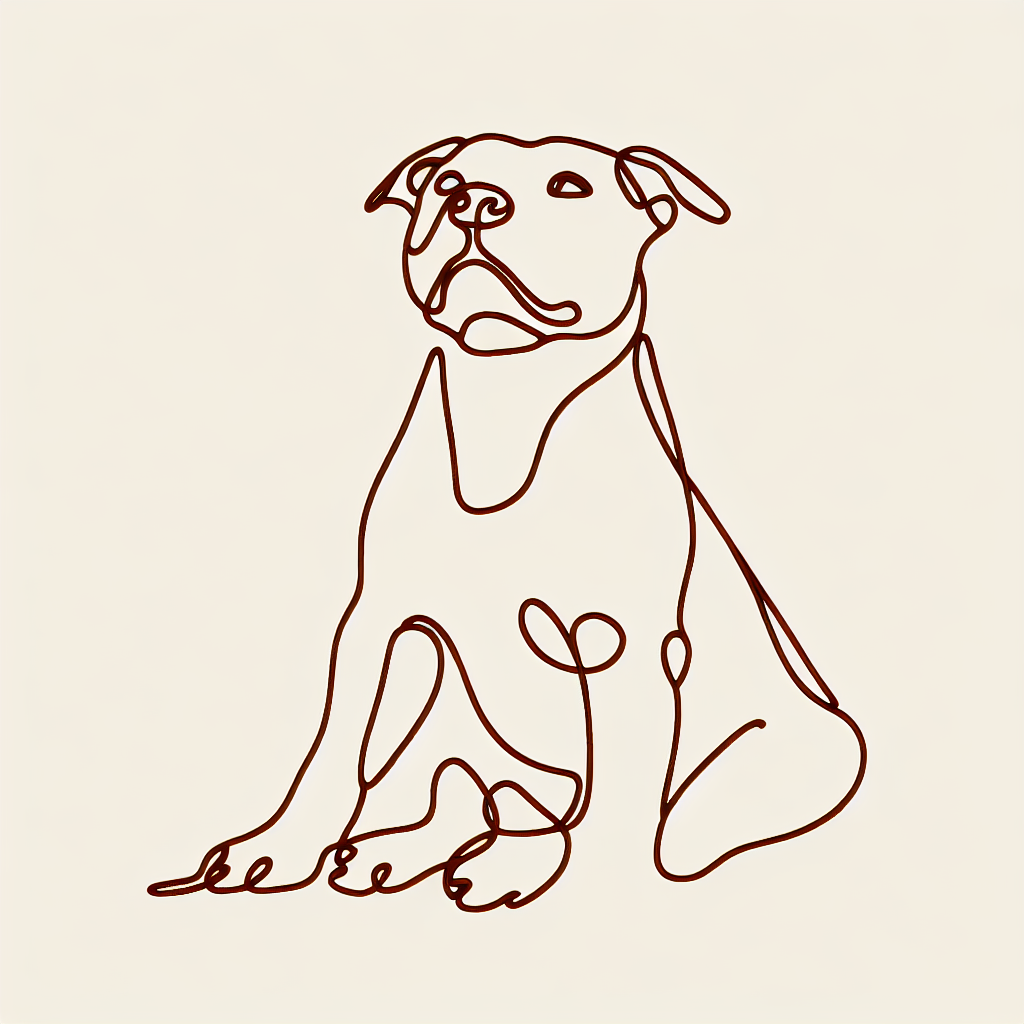 Pit Bull Hoodie Minimalist Line Art | Pit Bull Mom Gift | Pittie Lover Sweatshirt | Bully Dog Owner Tee