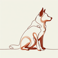 Australian Cattle Dog Mug | Minimalist Line Art ACD Gift | Blue Heeler Coffee Cup | Cattle Dog Owner