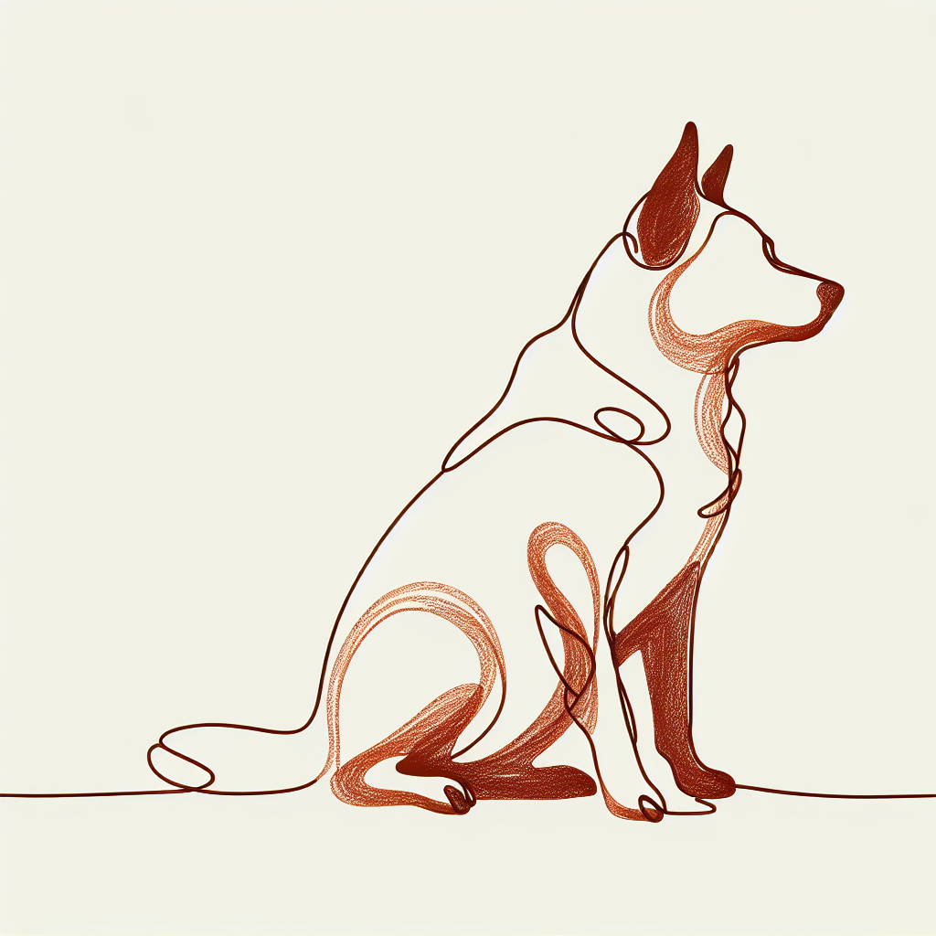 Australian Cattle Dog Mug | Minimalist Line Art ACD Gift | Blue Heeler Coffee Cup | Cattle Dog Owner