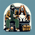 Basset Hound Hoodie | Funny Dog Dad Gift | Tailgate Beer Camping Tee | Basset Hound Dad Shirt