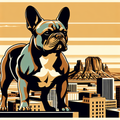 French Bulldog Tote Bag | Adventure Desert Mesa National Park Style | Frenchie Gift | Dog Mom Tote