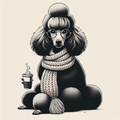 Poodle Tote Bag | Fancy Poodle Dog Mom Gift | Poodle Lover Tote | Poodle Owner Gift Bag