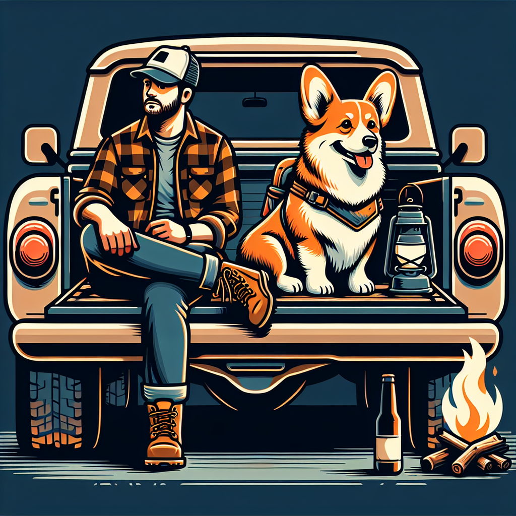 Corgi dog dad design