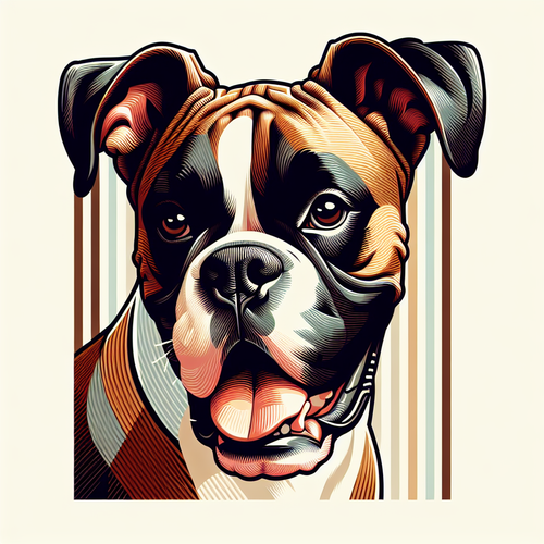 Boxer portrait design
