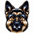 German Shepherd Tote Bag | Smart Dog Portrait | German Shepherd Owner Gift | Analytical Dog Lover Tote | GSD Mom Gift