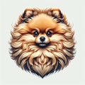 Pomeranian Tote Bag | Fluffy Pom Portrait | Pomeranian Mom Gift | Cute Dog Tote | Pom Owner