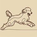 Labradoodle Tote Bag | Minimalist Line Art | Labradoodle Mom Gift | Doodle Dog Bag
