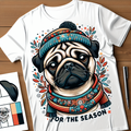 Seasonal Pug Hoodie | Dog Lover Gift | Pug Owner | Pet Parent Gift