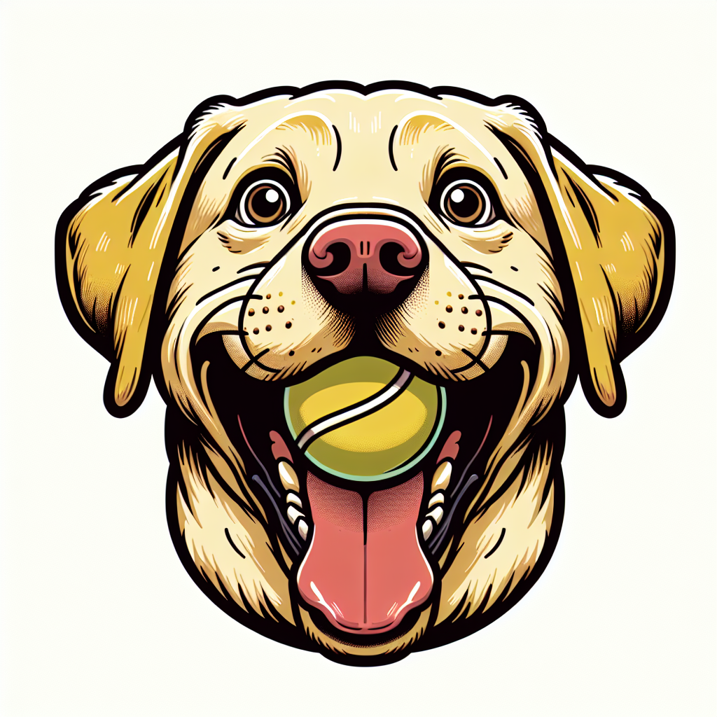 Labrador Retriever Tote Bag | Funny Lab Dog Gift | Tennis Ball Lab Tote | Dog Mom Bag | Yellow Lab