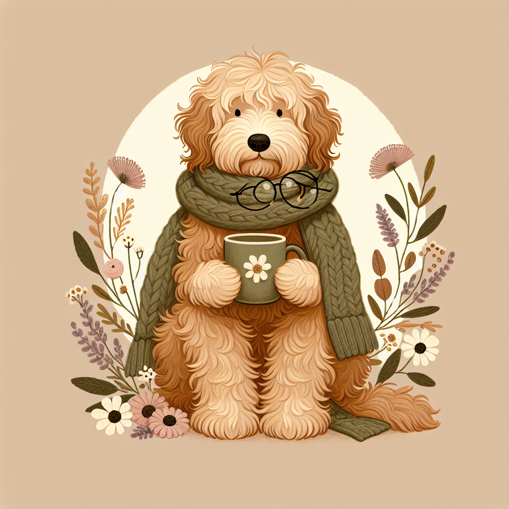 Labradoodle Dog Mom Mug | Cottagecore Labradoodle Gift | Cute Doodle Mug | Labradoodle Mom