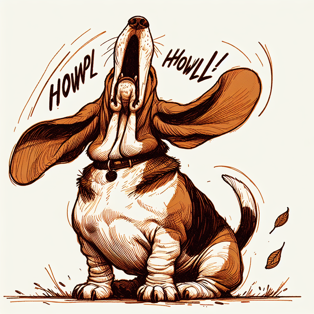 Funny Basset Hound Tote Bag | Dramatic Howling Dog Gift | Basset Hound Mom | Dog Lover Tote