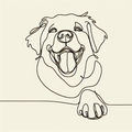 Golden Retriever Hoodie Minimalist Line Art | Golden Retriever Gift | Dog Mom Sweatshirt | Cute Golden Tee