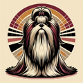 Shih Tzu Tote Bag | Retro Vintage Shih Tzu Gift | Dog Mom Tote | Shih Tzu Owner Gift | Funny Shih Tzu Bag