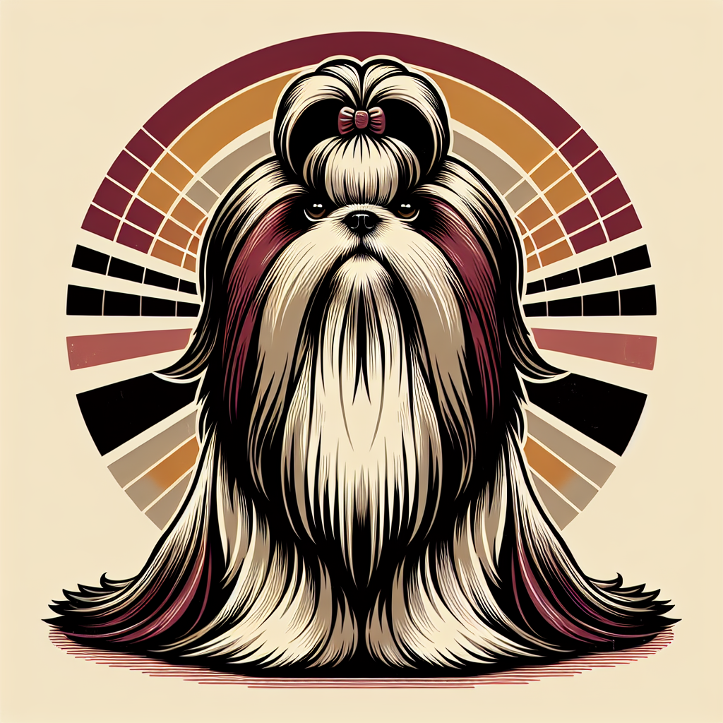 Shih Tzu Tote Bag | Retro Vintage Shih Tzu Gift | Dog Mom Tote | Shih Tzu Owner Gift | Funny Shih Tzu Bag