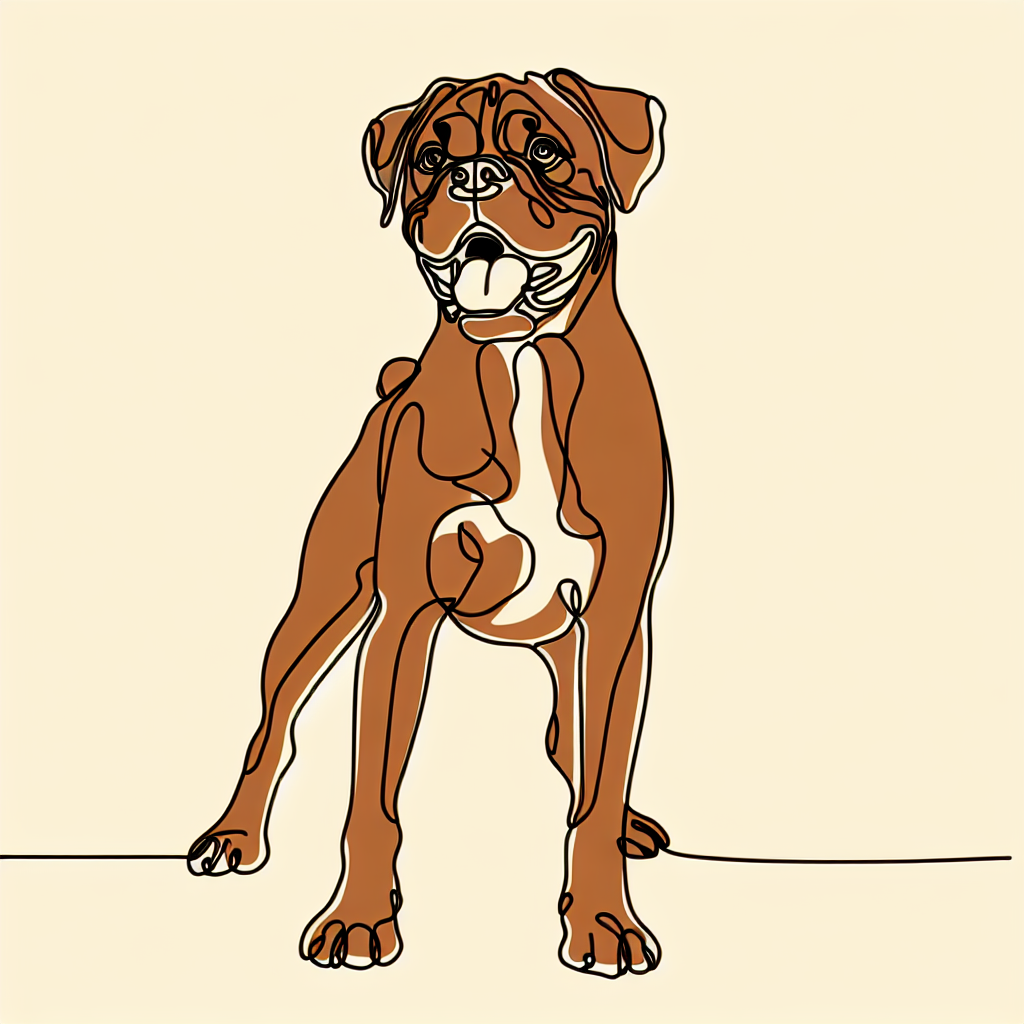 Boxer Dog Shirt | Minimalist Line Art Tee | Boxer Mom Gift | Cute Boxer Dog Lover Shirt