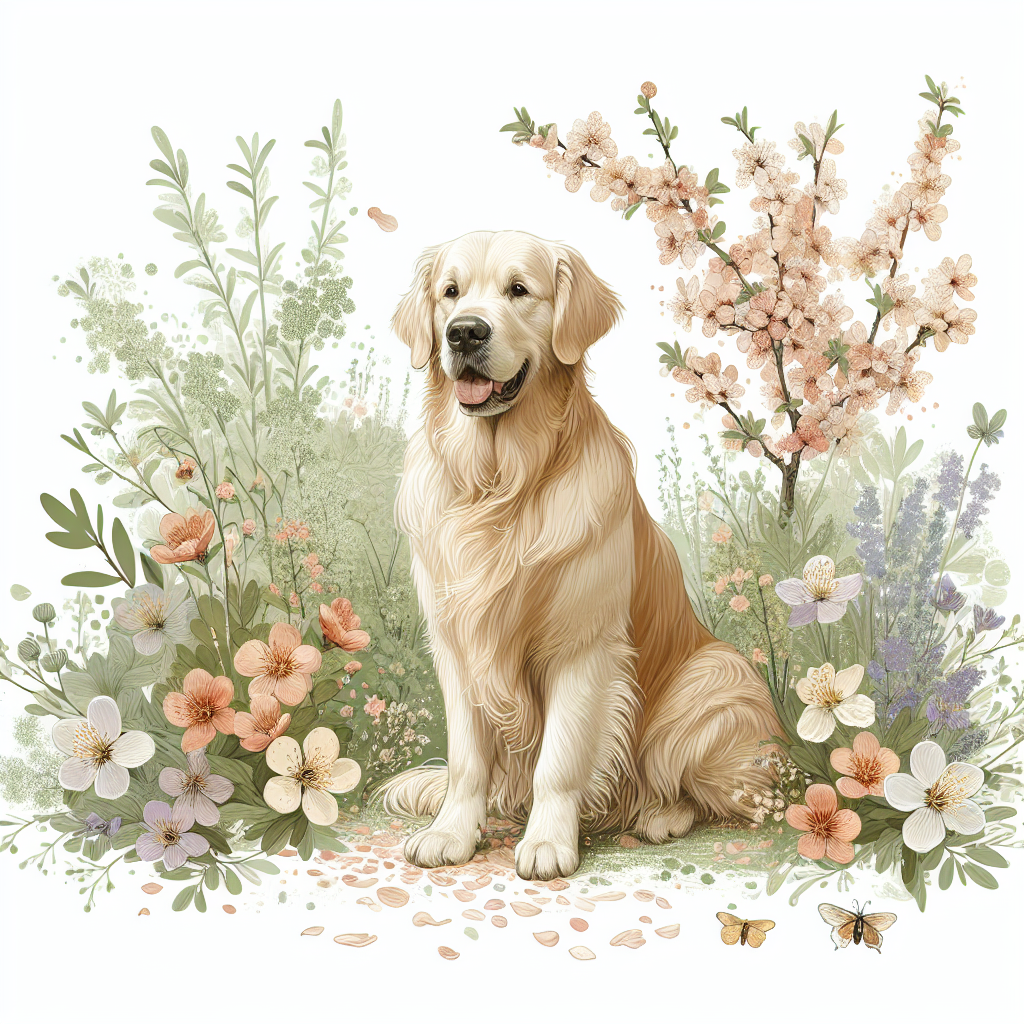 Golden Retriever seasonal design