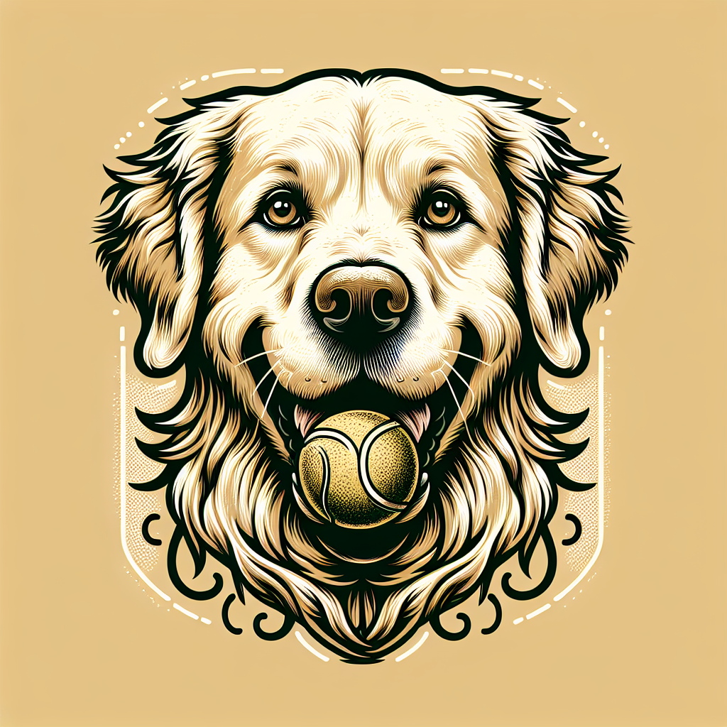 Golden Retriever Tote Bag | Tennis Ball Fetch Dog | Golden Retriever Gift | Dog Mom Tote | Cute Dog Bag