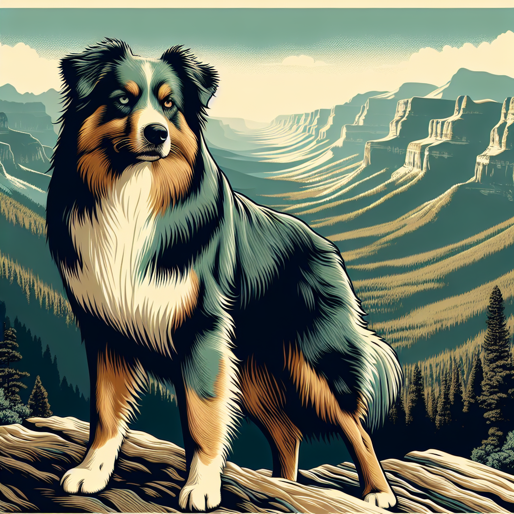 Australian Shepherd adventure design