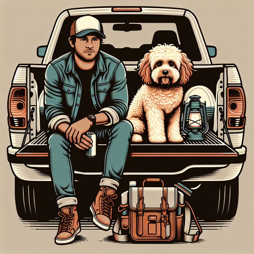 Cavapoo dog dad design