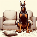 Funny Doberman Tote Bag | Doberman Owner Gift | Doberman Mom Bag | Dramatic Dog Tote | Doberman Lover