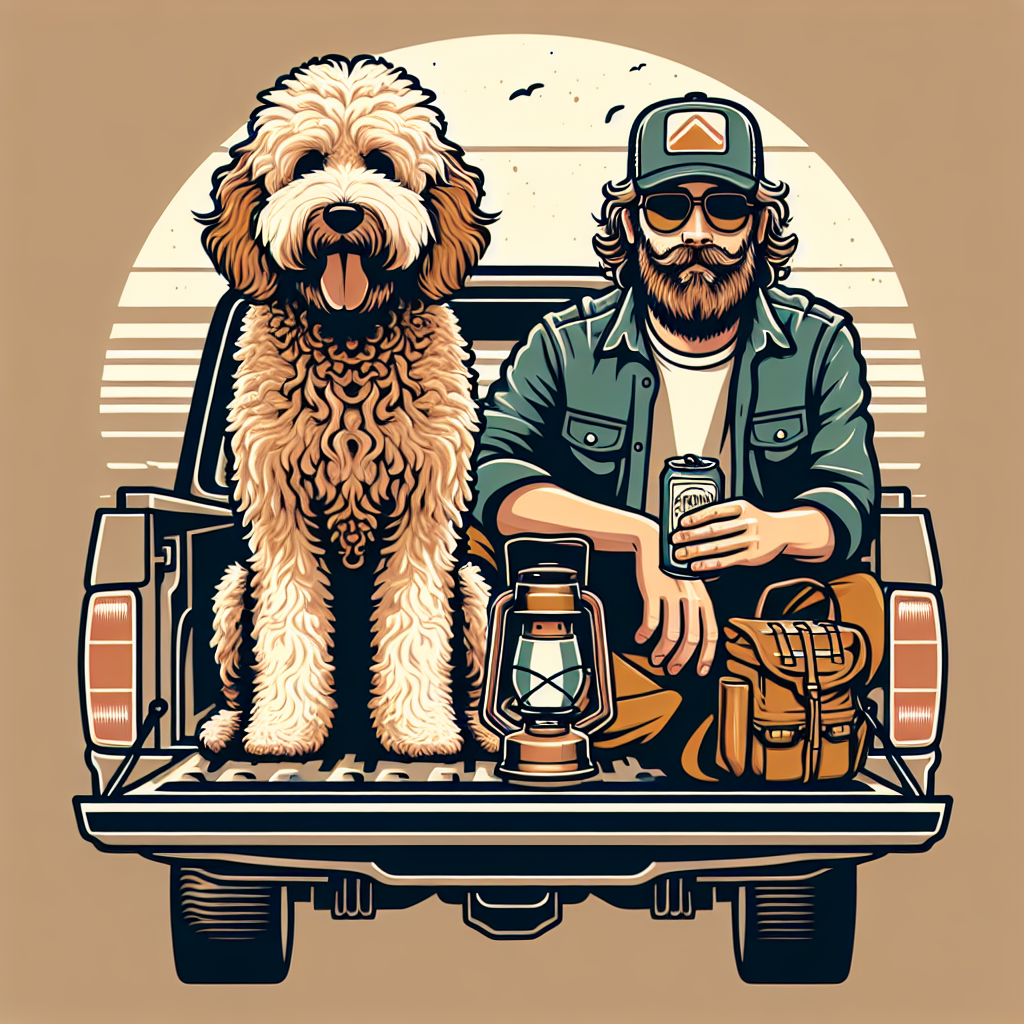 Cockapoo Dog Dad Tote Bag | Cockapoo Gift | Dog Dad Tote | Cockapoo Owner Bag | Truck Tailgate Dog