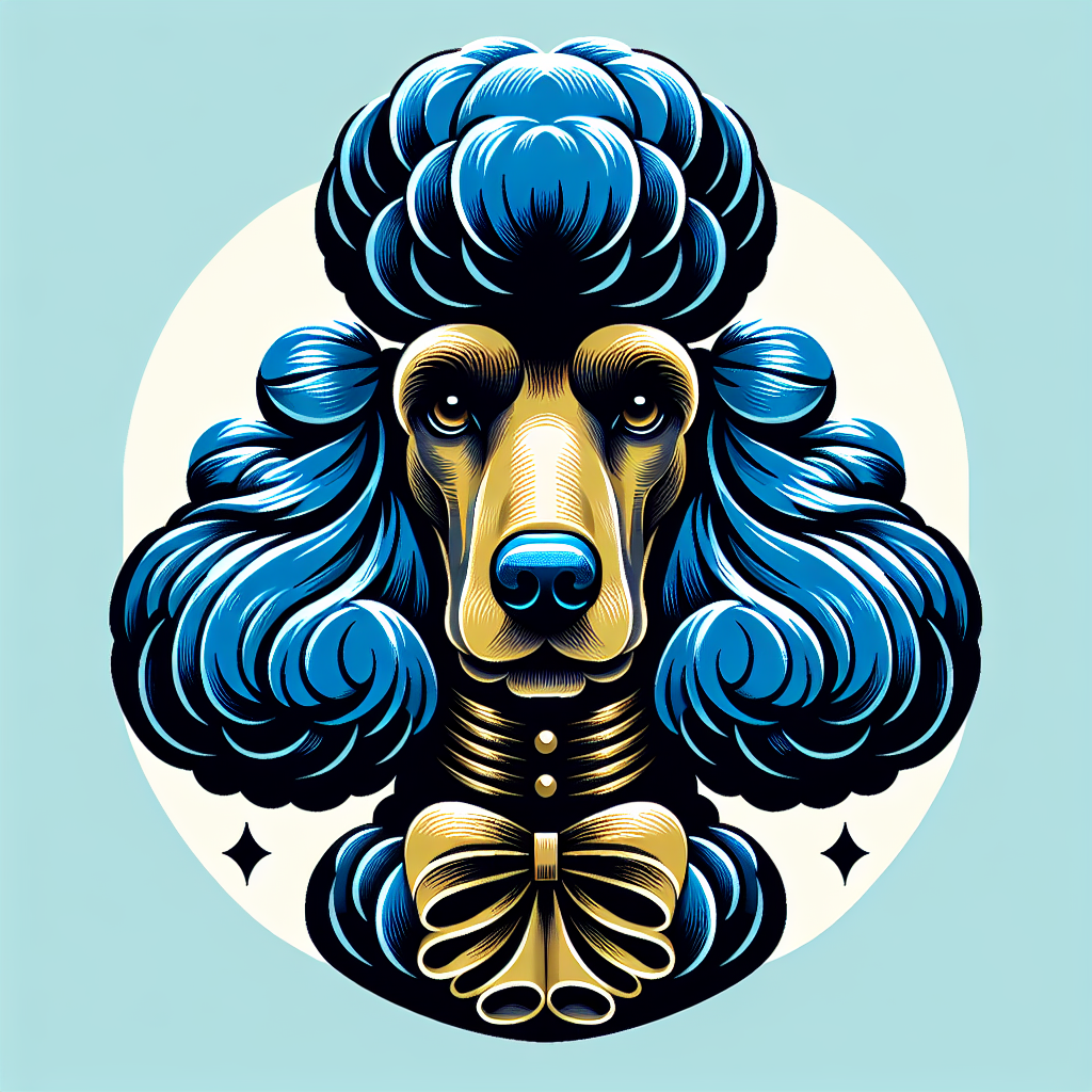 Poodle portrait design