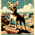 Chihuahua Hoodie | Funny Adventure Dog Sweatshirt | Chihuahua Owner Gift | Desert Canyon Dog Tee
