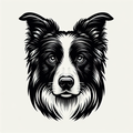 Border Collie Tote Bag | Dog Mom Tote | Herding Dog Portrait | Border Collie Gift | Dog Lover Tote | Canvas Bag