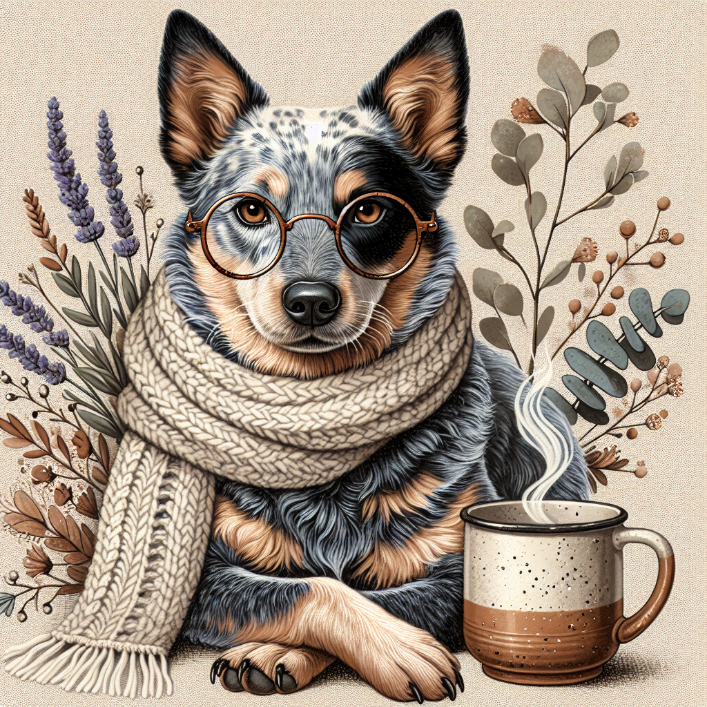 Australian Cattle Dog Hoodie | Blue Heeler Dog Mom Gift | Cottagecore Dog Sweatshirt | Cattle Dog Lover