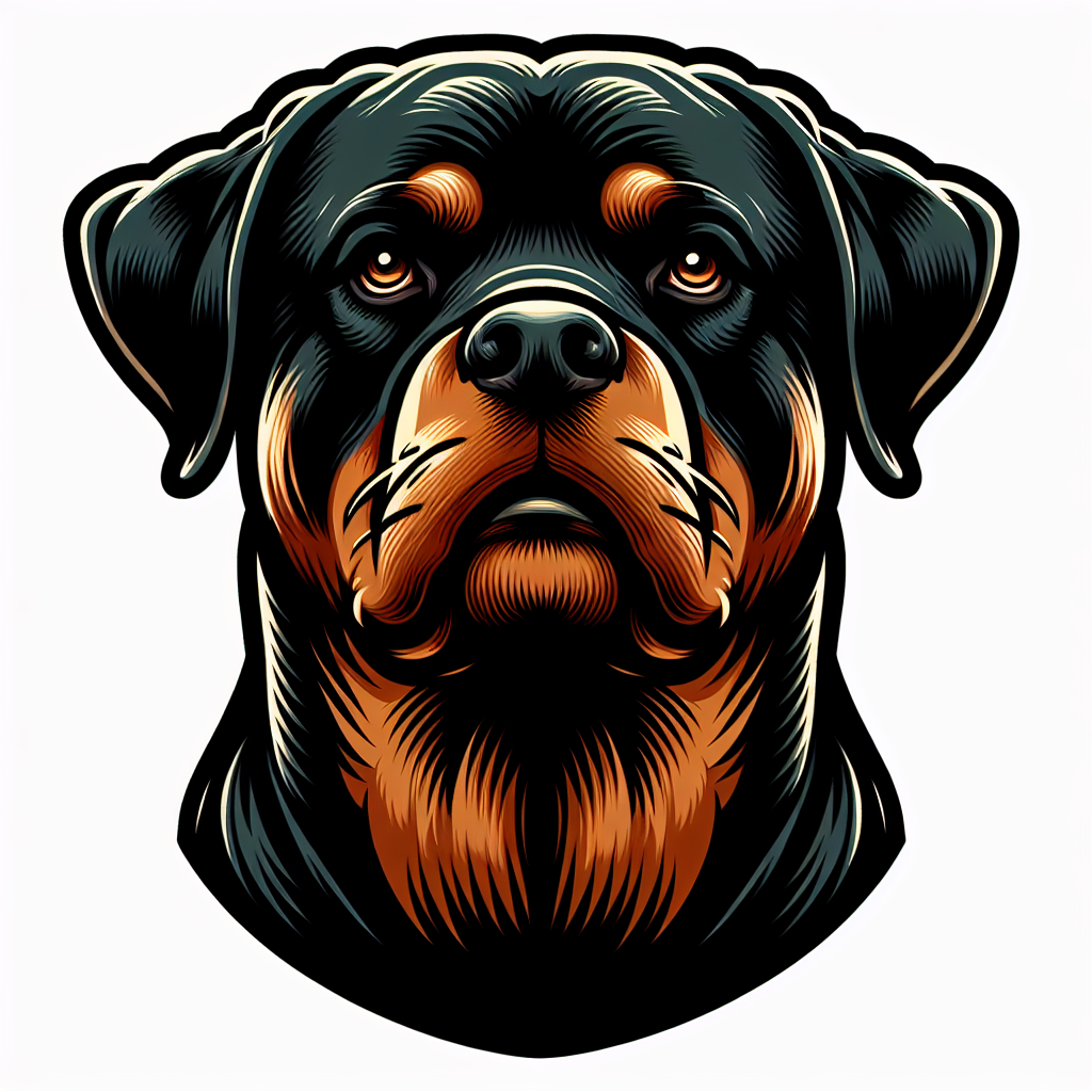 Rottweiler portrait design